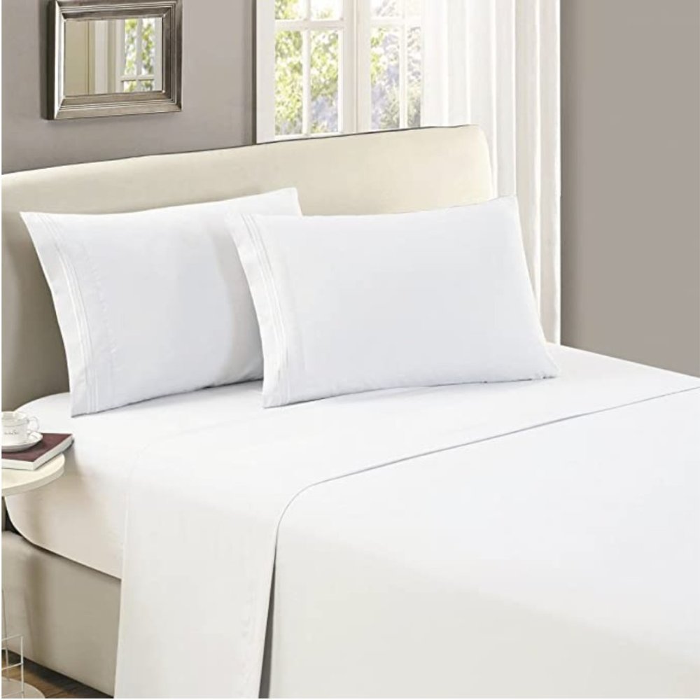 Flat Sheet Queen White - Luxury Hotel Grade